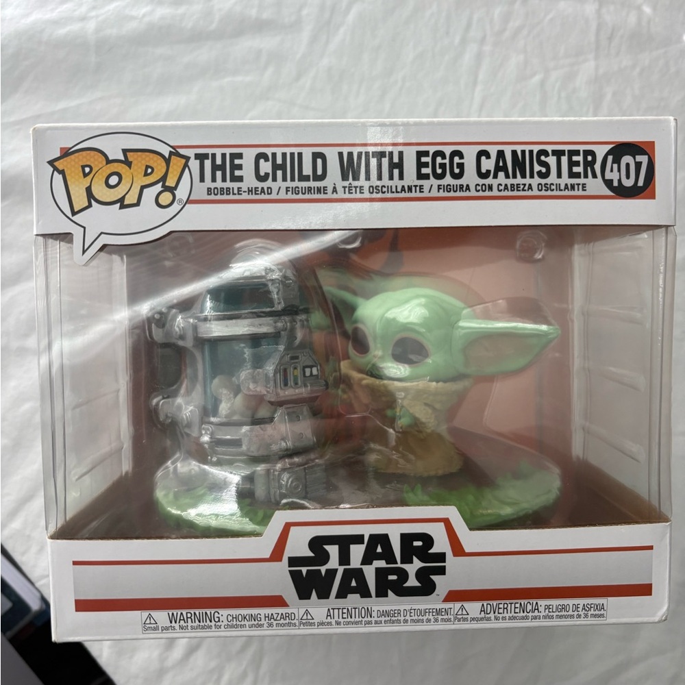 Funko Pop! Star Wars The Child with Egg Canister - Green and Silver